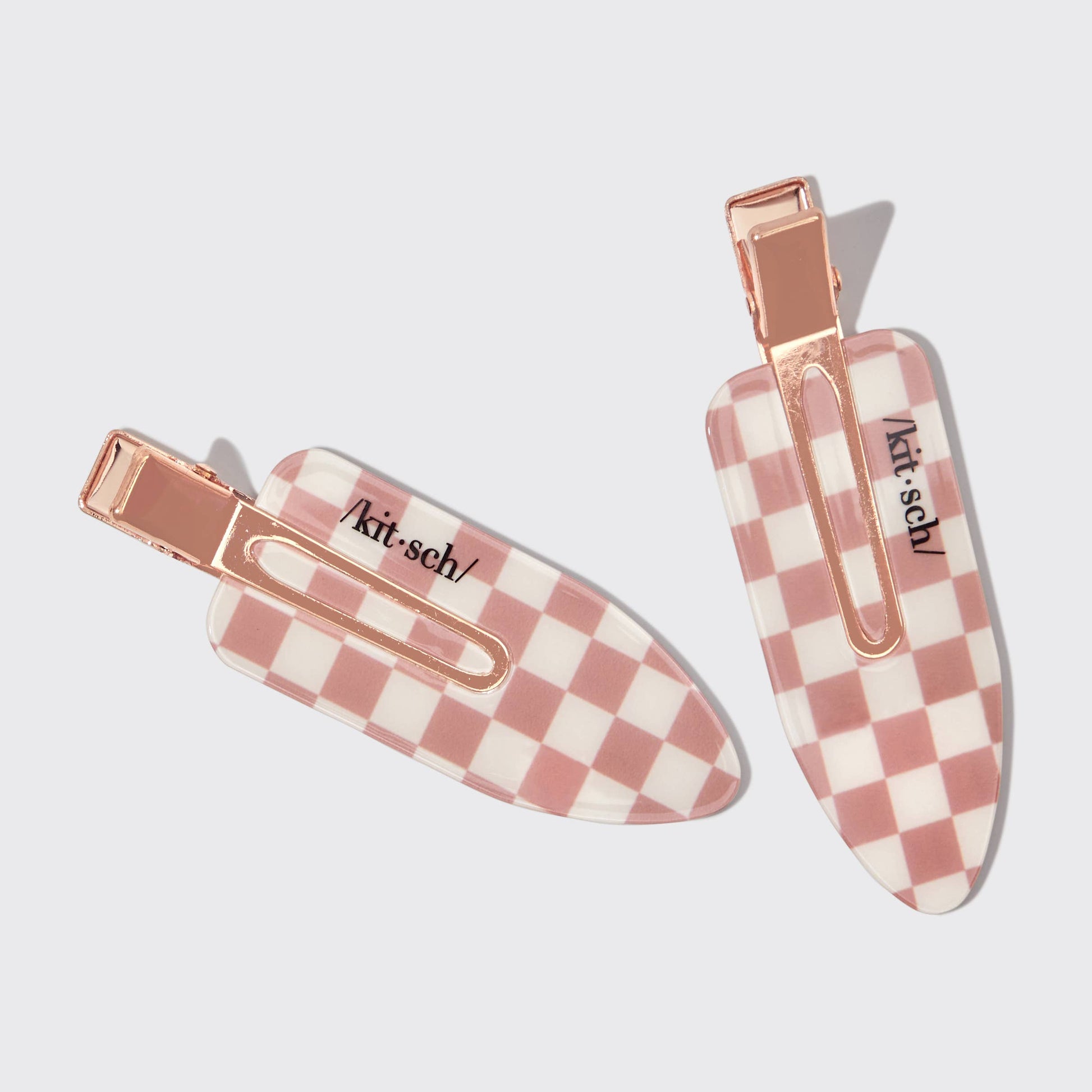 KITSCH - Recycled Plastic XL Creaseless Clips 2pc Set -Terracotta KITSCH