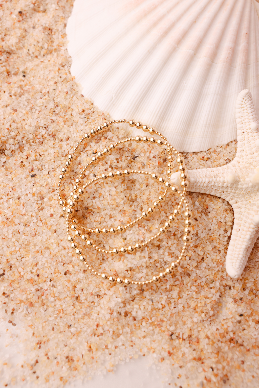 Beaded Blondes - Scottie Bracelet in Gold: Petite 6.25 Inch Beaded Blondes