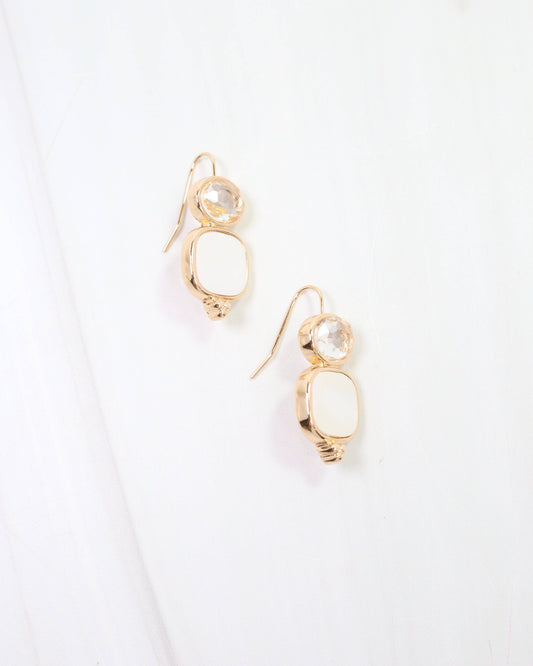 Caroline Hill - Bloomington Drop Earring Mother Of Pearl: Default Caroline Hill