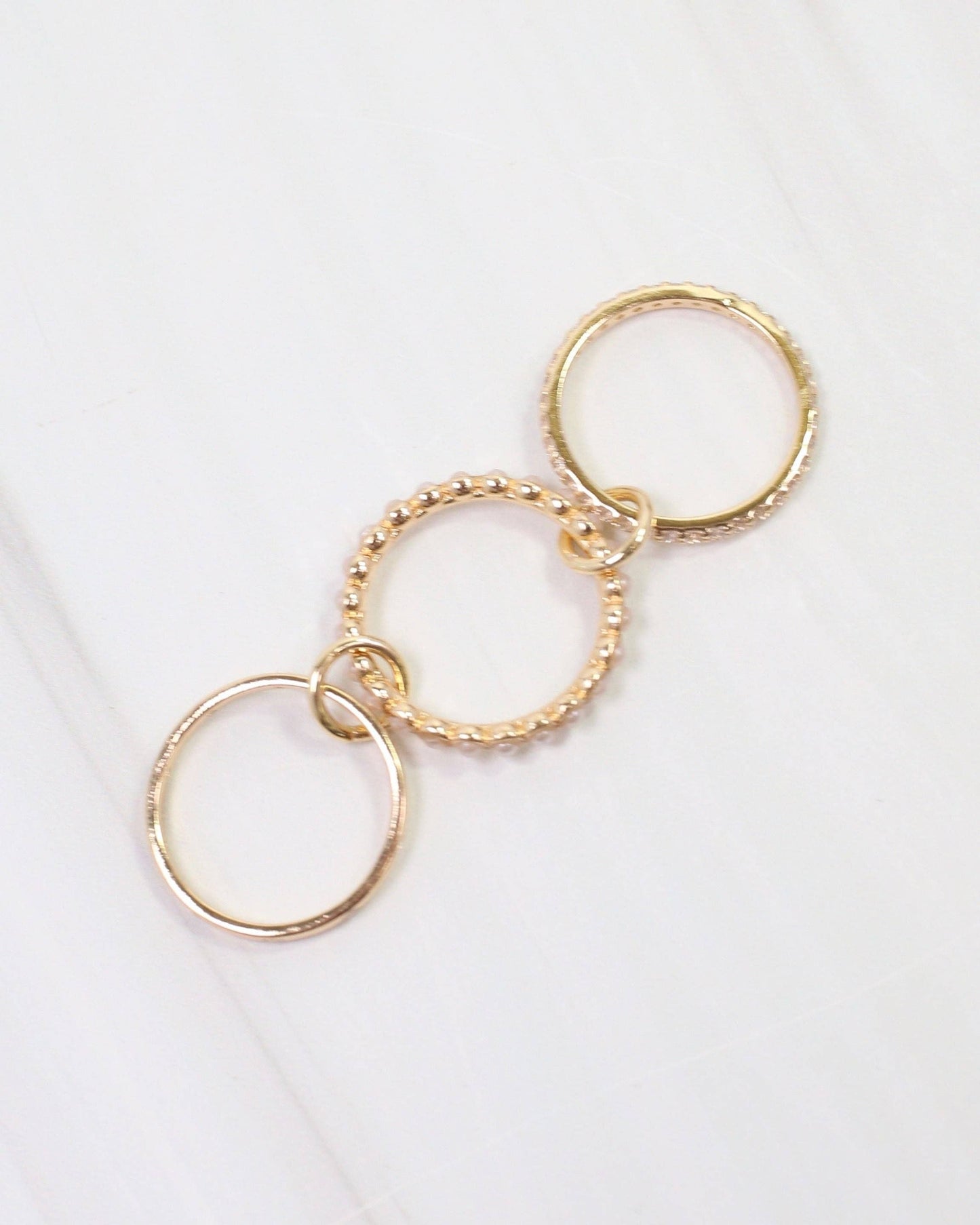 Caroline Hill - Caldwell Interlocking CZ Ring WR Gold: Default Caroline Hill
