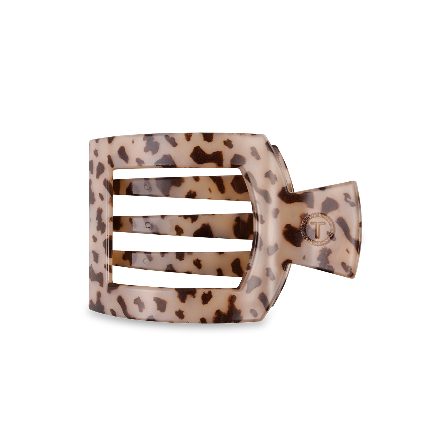 TELETIES - Square Flat Hair Clip | Med. | Blonde Tortoise TELETIES