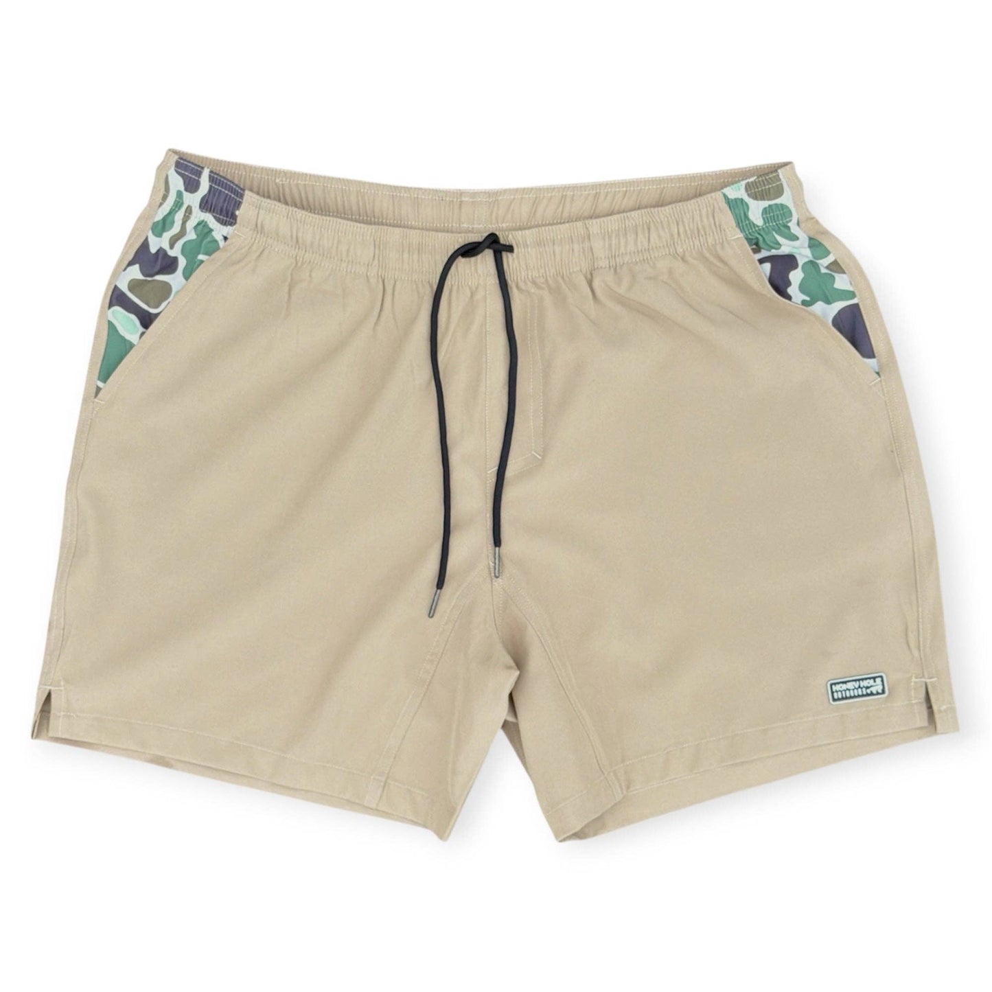 Honey Hole Outdoors - The Weekender Shorts - Khaki (PRE-ORDER): S Honey Hole Outdoors