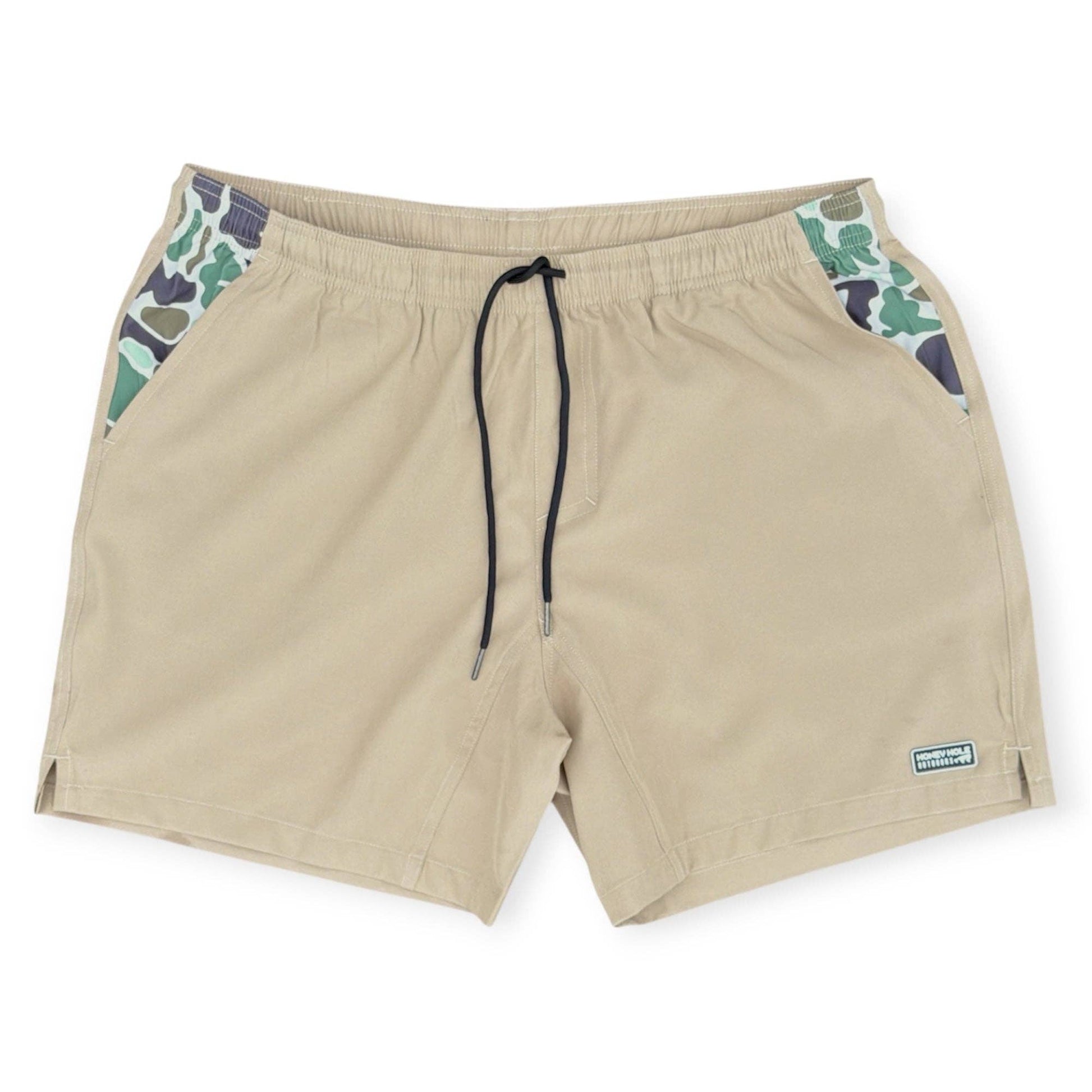 Honey Hole Outdoors - The Weekender Shorts - Khaki (PRE-ORDER): S Honey Hole Outdoors