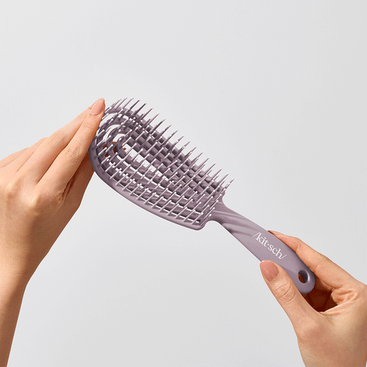 KITSCH - Detangling Flexi Brush - Soft Violet KITSCH