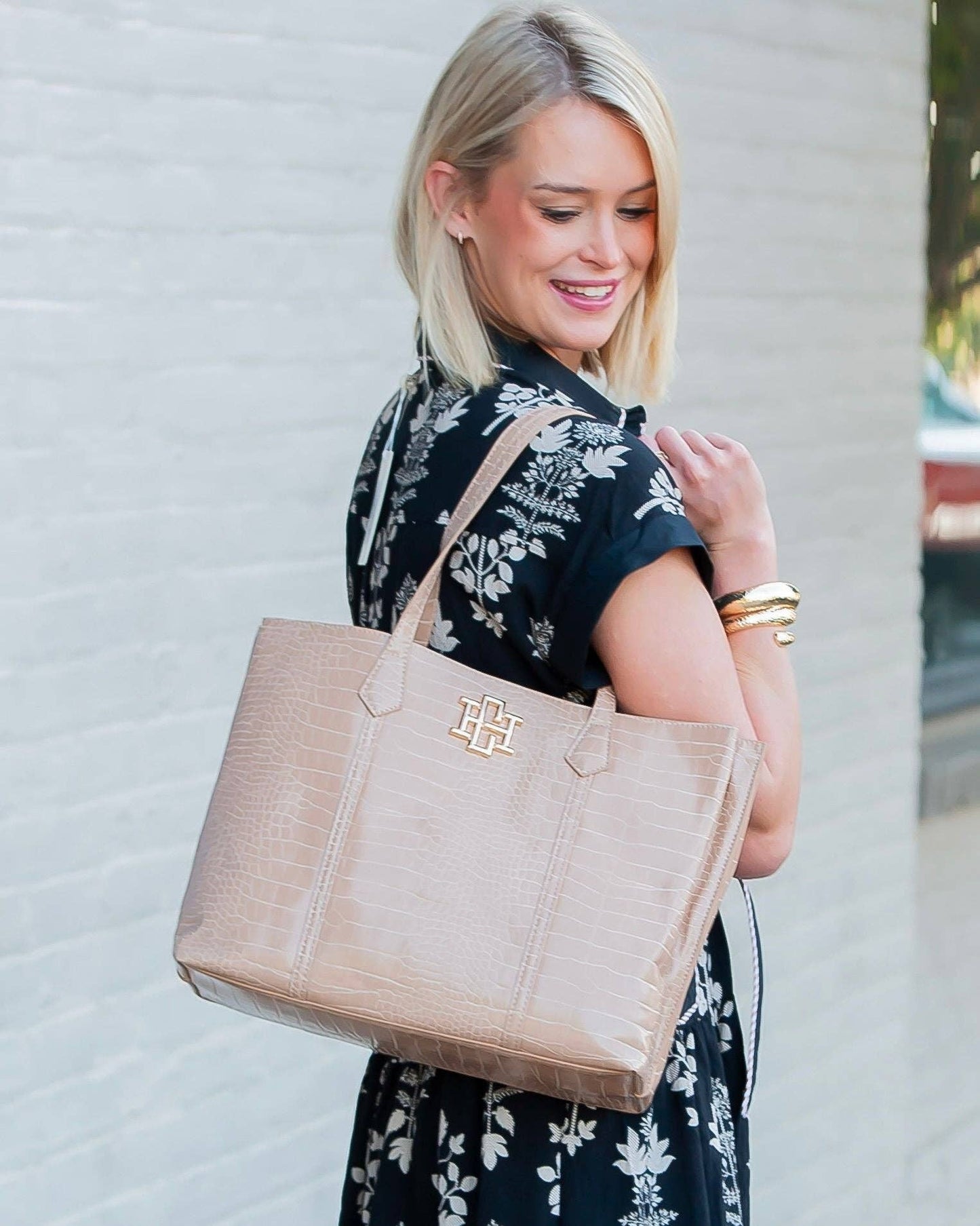 Caroline Hill - Heath Tote Bag Latte EC: Default Caroline Hill