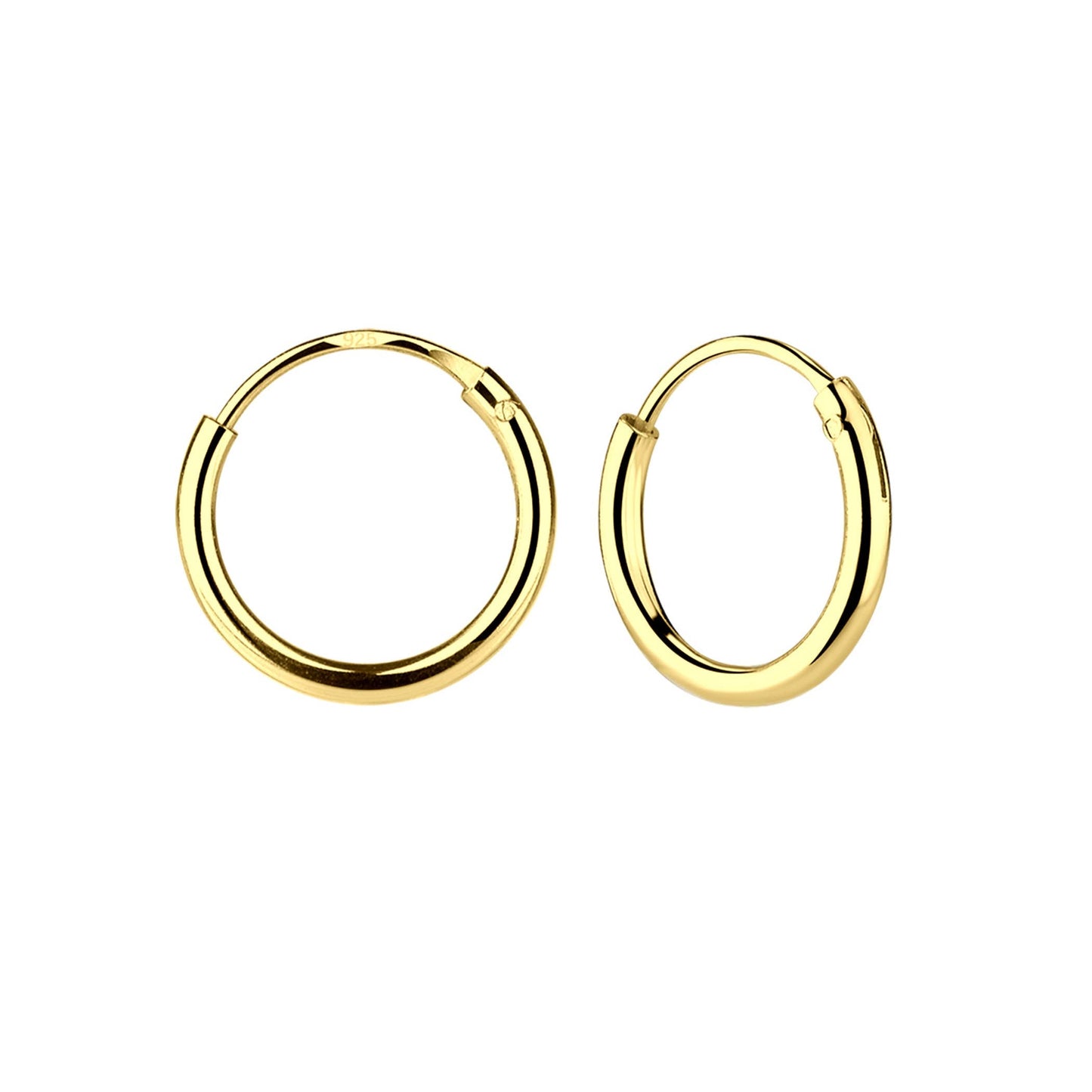 Cherished Moments - 14K Gold-Plated Endless Hoop Earring for Children and Babies Cherished Moments
