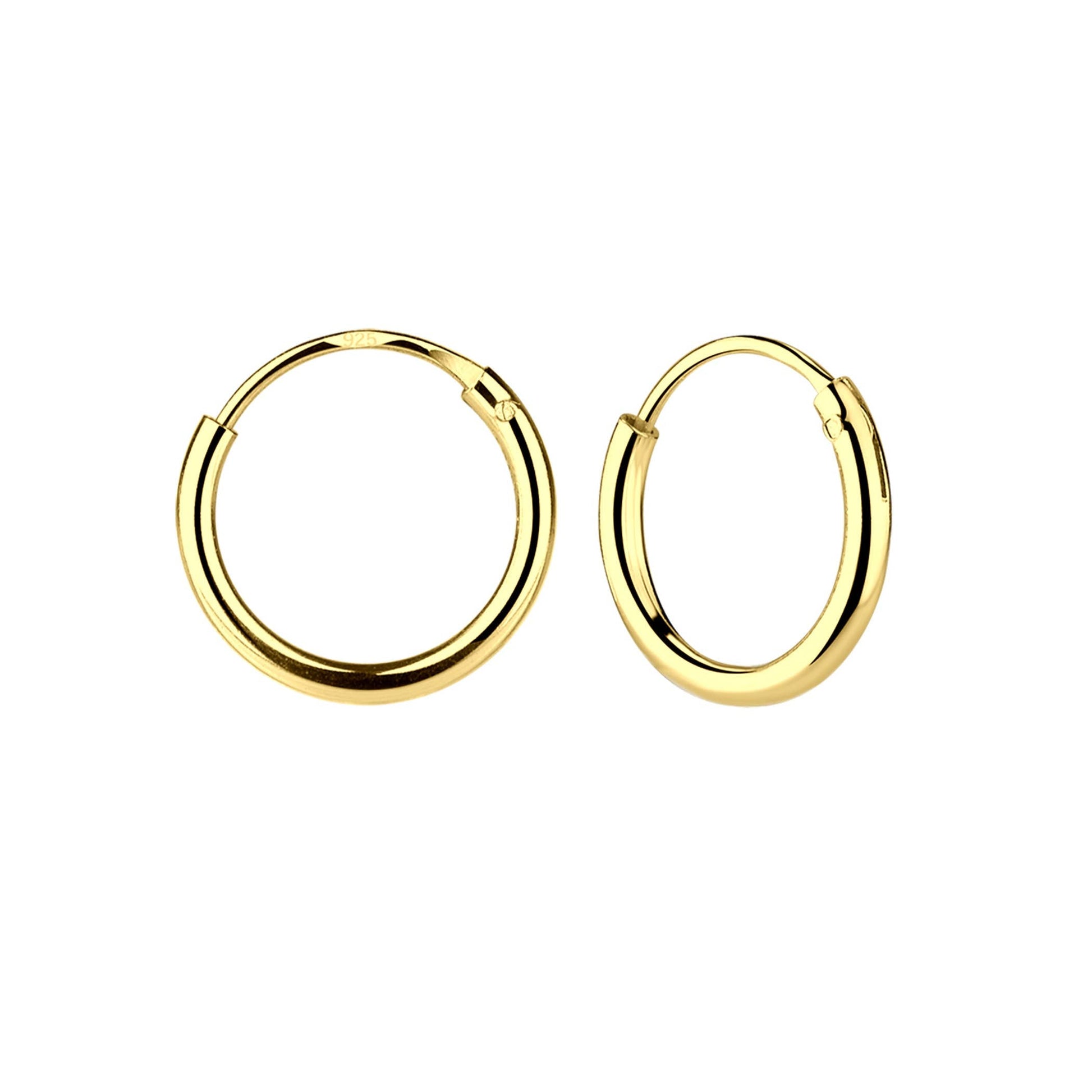 Cherished Moments - 14K Gold-Plated Endless Hoop Earring for Children and Babies Cherished Moments