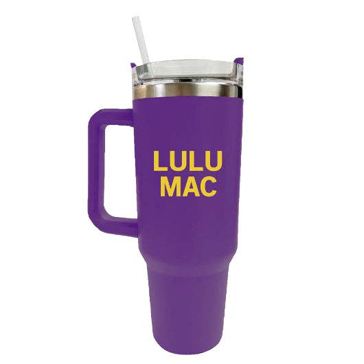 Girlie Girl Originals - SC-4412-LM Morgan Tumbler Purple with Yellow Gold Logo Girlie Girl Originals
