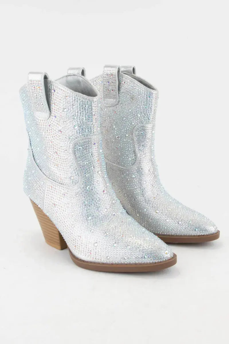 Country Concert Glitter Bootie