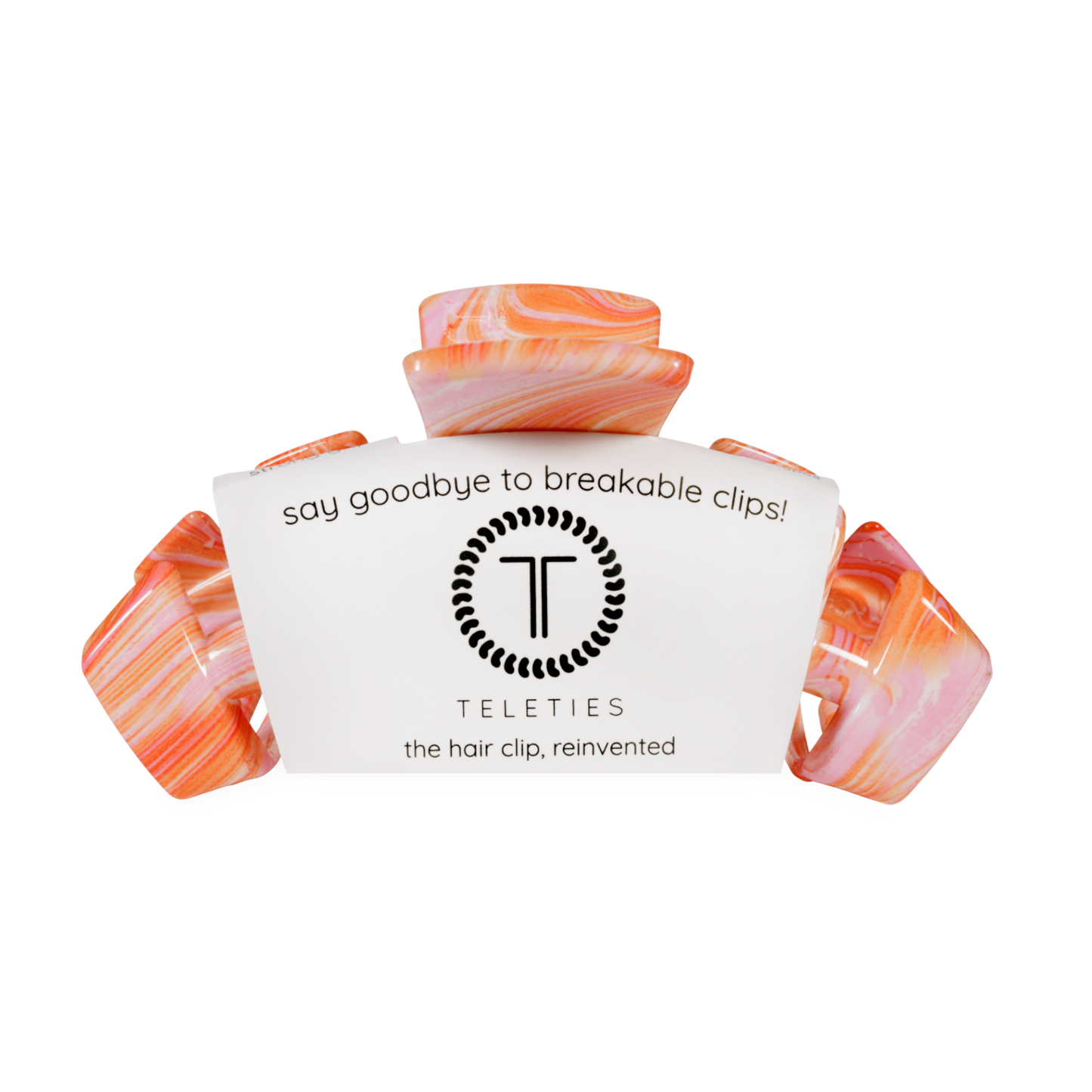 TELETIES - Classic | Just Keep Swimming | Large Hair Clip TELETIES