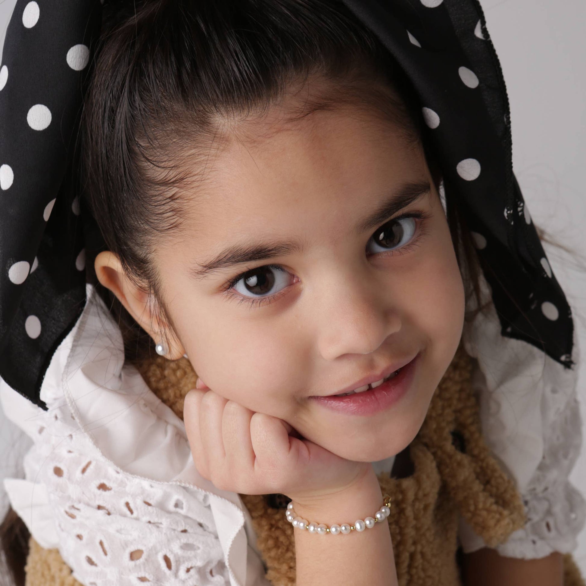 Cherished Moments - Girls 14K Gold-Plated Pearl Baby Bracelet Children's Jewelry: Medium 1-5 Years Cherished Moments