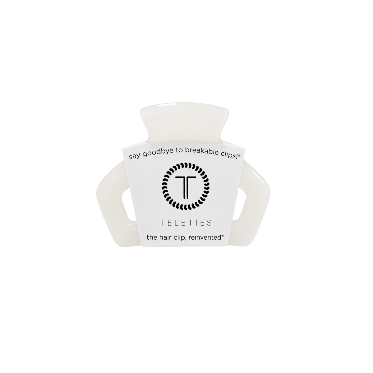 TELETIES - Open | Coconut White | Petite Claw Clip TELETIES