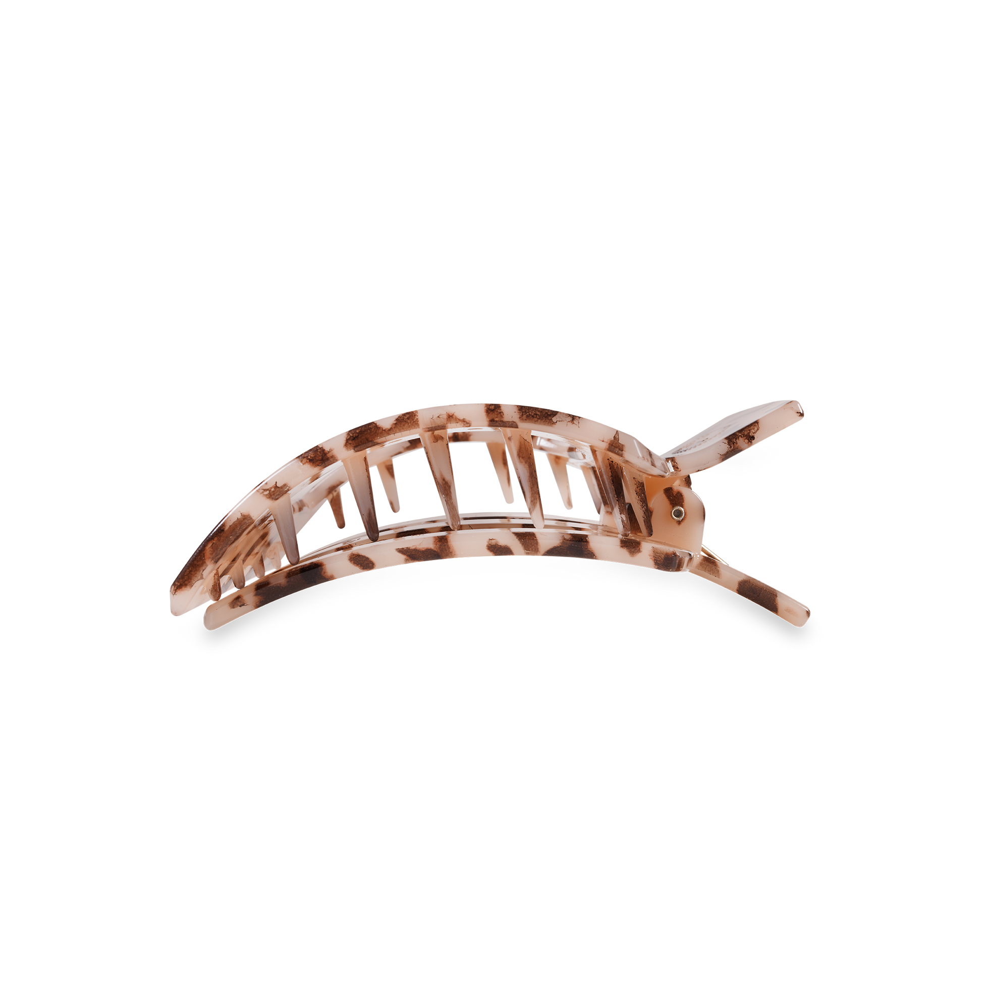 TELETIES - Square Flat Hair Clip | Med. | Blonde Tortoise TELETIES