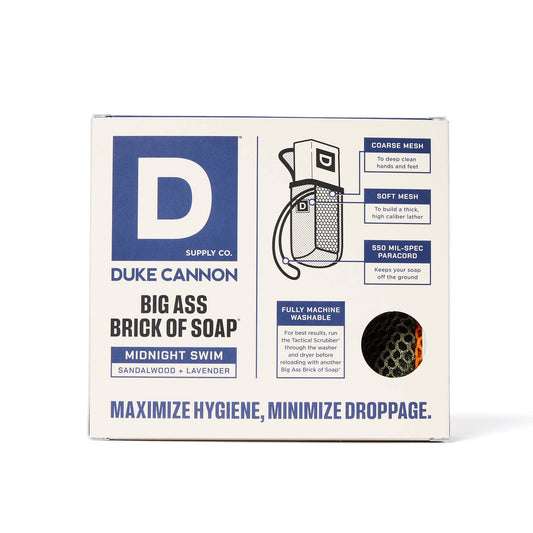 Duke Cannon - Soap on a Rope Bundle Pack - Midnight Swim + Tactical Scrubb Duke Cannon