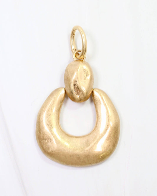 Caroline Hill - Galena Horseshoe Charm Worn Gold: Default Caroline Hill