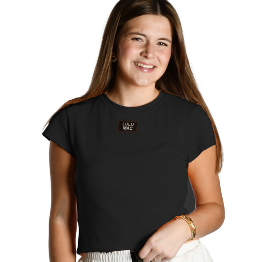 Lulu Mac Black Baby Doll Short Sleeve Top