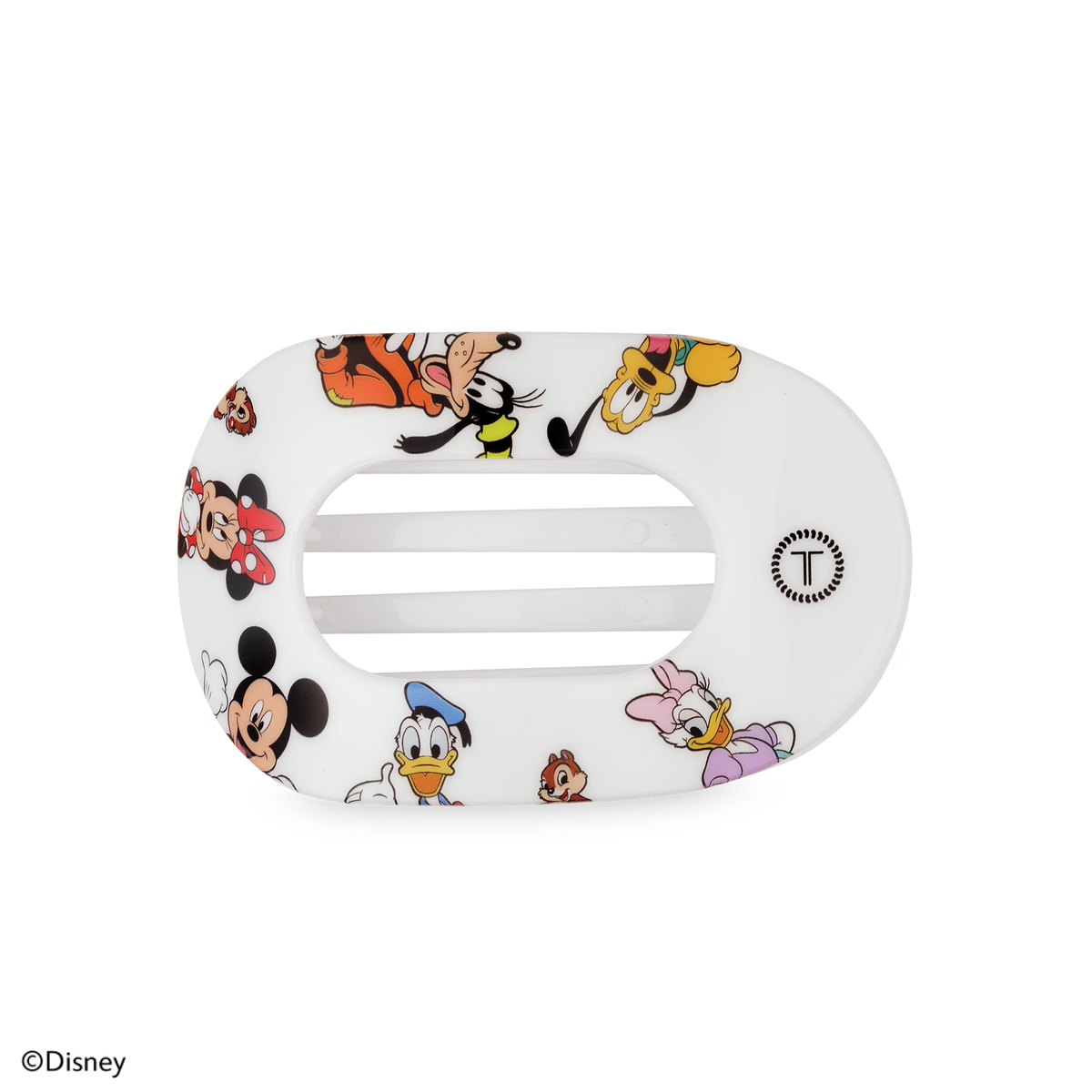 TELETIES - Mickey and Friends | Medium | Flat Round Hair Clip TELETIES