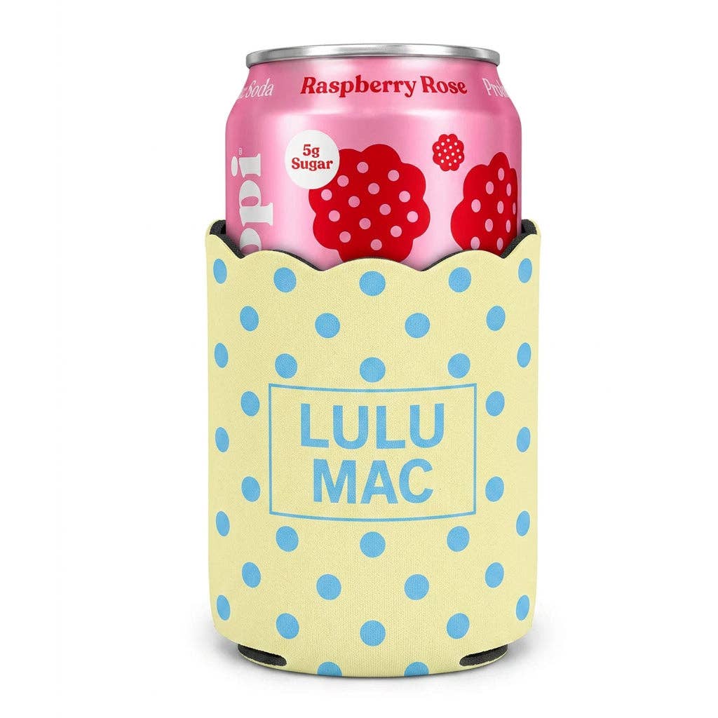 Girlie Girl Originals - LM-KZ-1001 Yellow/Blue Dot Koozie Girlie Girl Originals