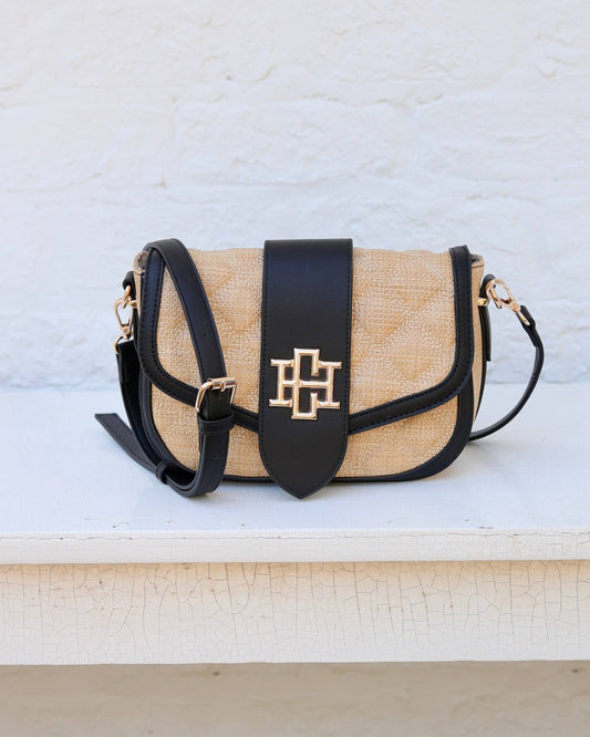 Caroline Hill - Griffin Crossbody Bag Natural Black DQ: Default Caroline Hill