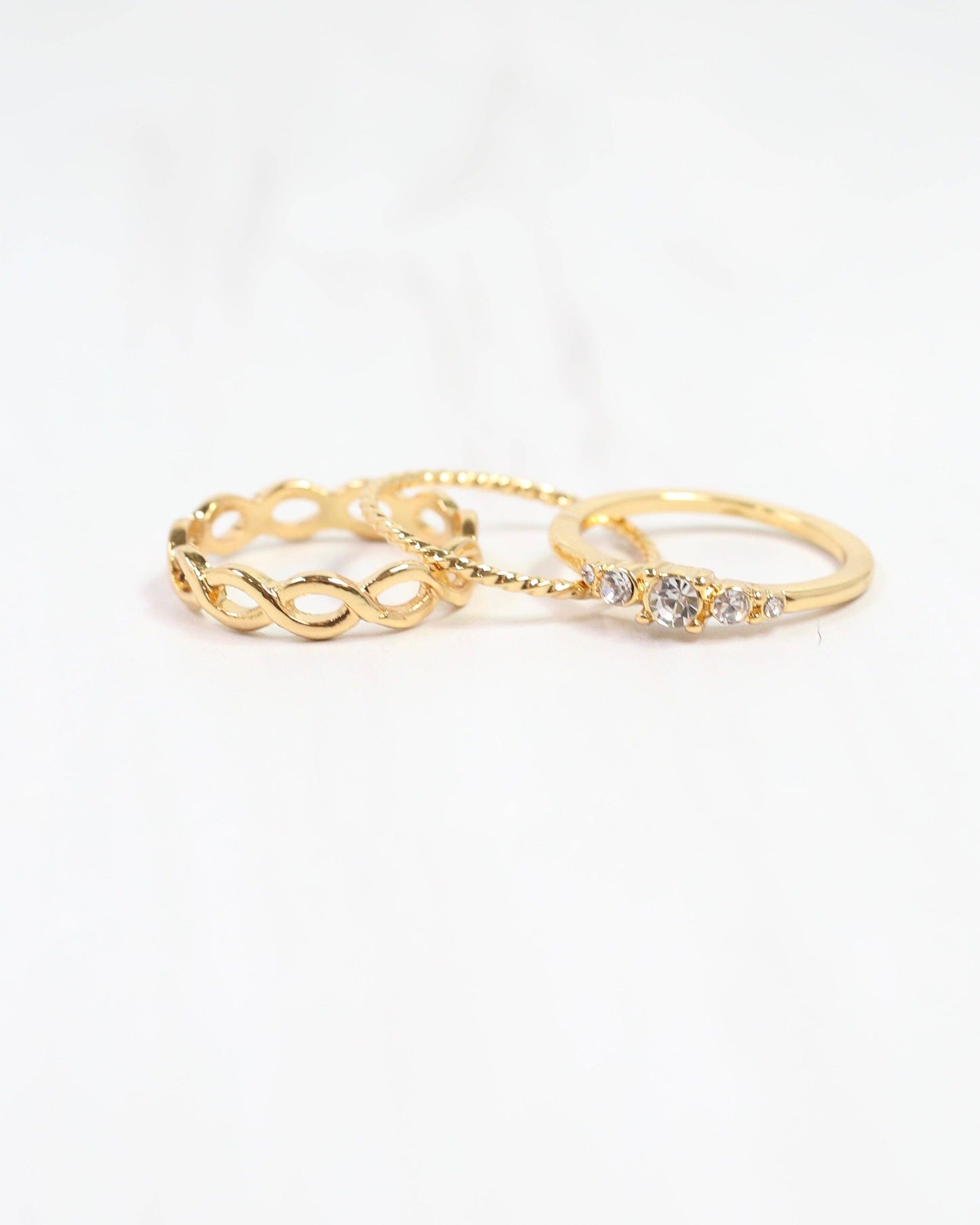 Caroline Hill - Arwen Ring Set Gold: Default Caroline Hill