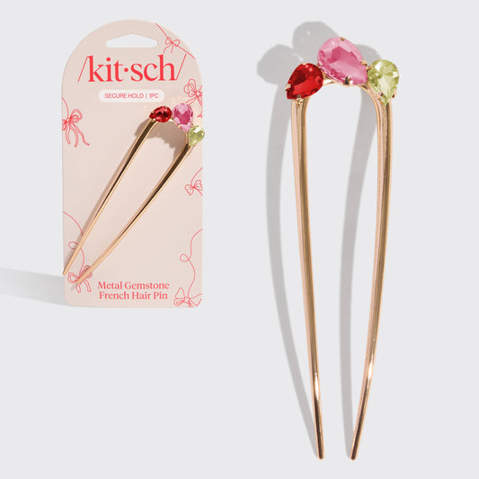KITSCH - Holiday Gemstone French Hair Pin KITSCH