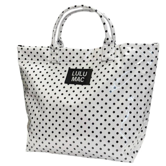Girlie Girl Originals - LM-BG-1003 TOTE BAG WHITE/BLACK DOT Girlie Girl Originals