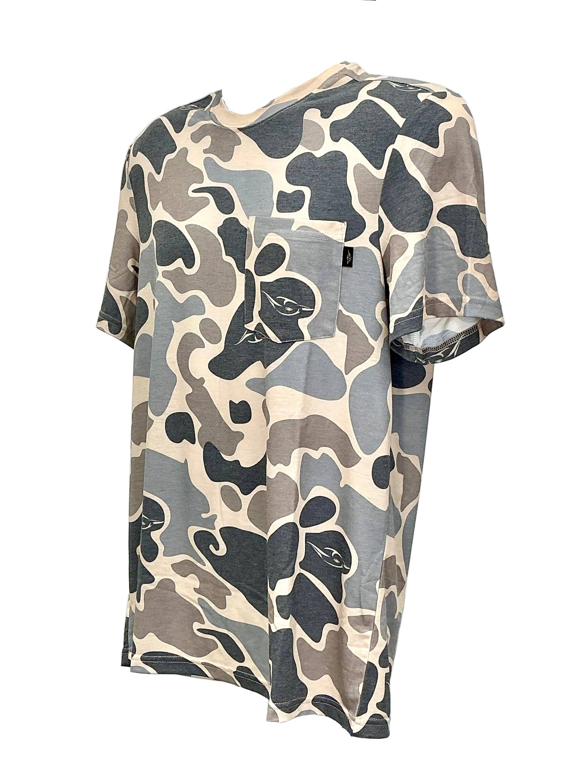 American Flyway Waterfowl - AFW Vintage Camo Hardwoods: L American Flyway Waterfowl