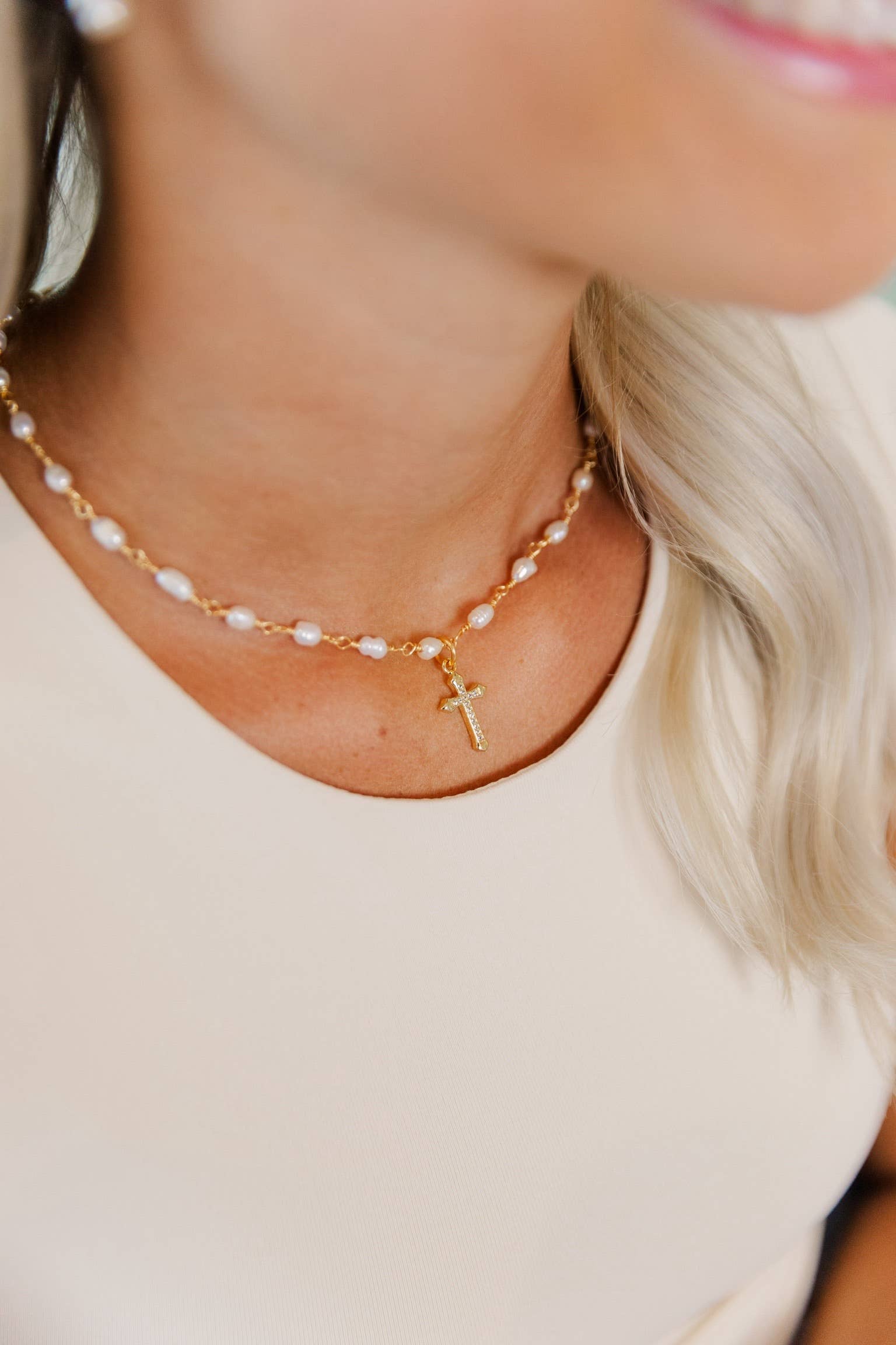 Taylor Shaye Designs - Jacee Cross Necklace Taylor Shaye Designs