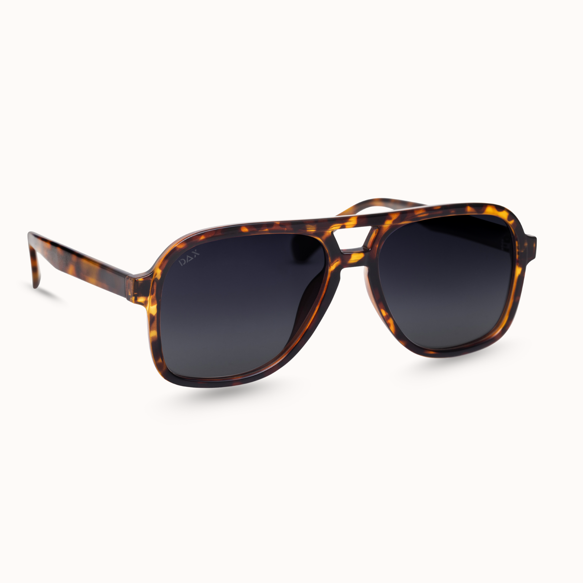 DAX Eyewear - Cruz - Unisex Aviator Sunglasses – Polarized Hair-Friendly: Tortoise DAX Eyewear