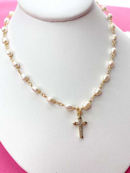 Taylor Shaye Designs - Jacee Cross Necklace Taylor Shaye Designs