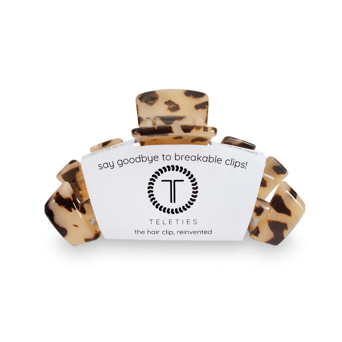 TELETIES - Classic Hair Clip | Small | Blonde Tortoise TELETIES