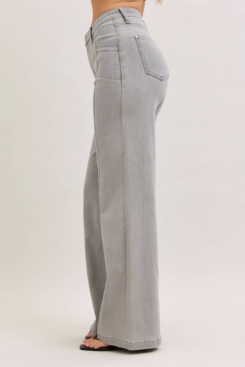 Judy Blue Jeans - HW Retro Wide: GRY / 11(30) Judy Blue Jeans