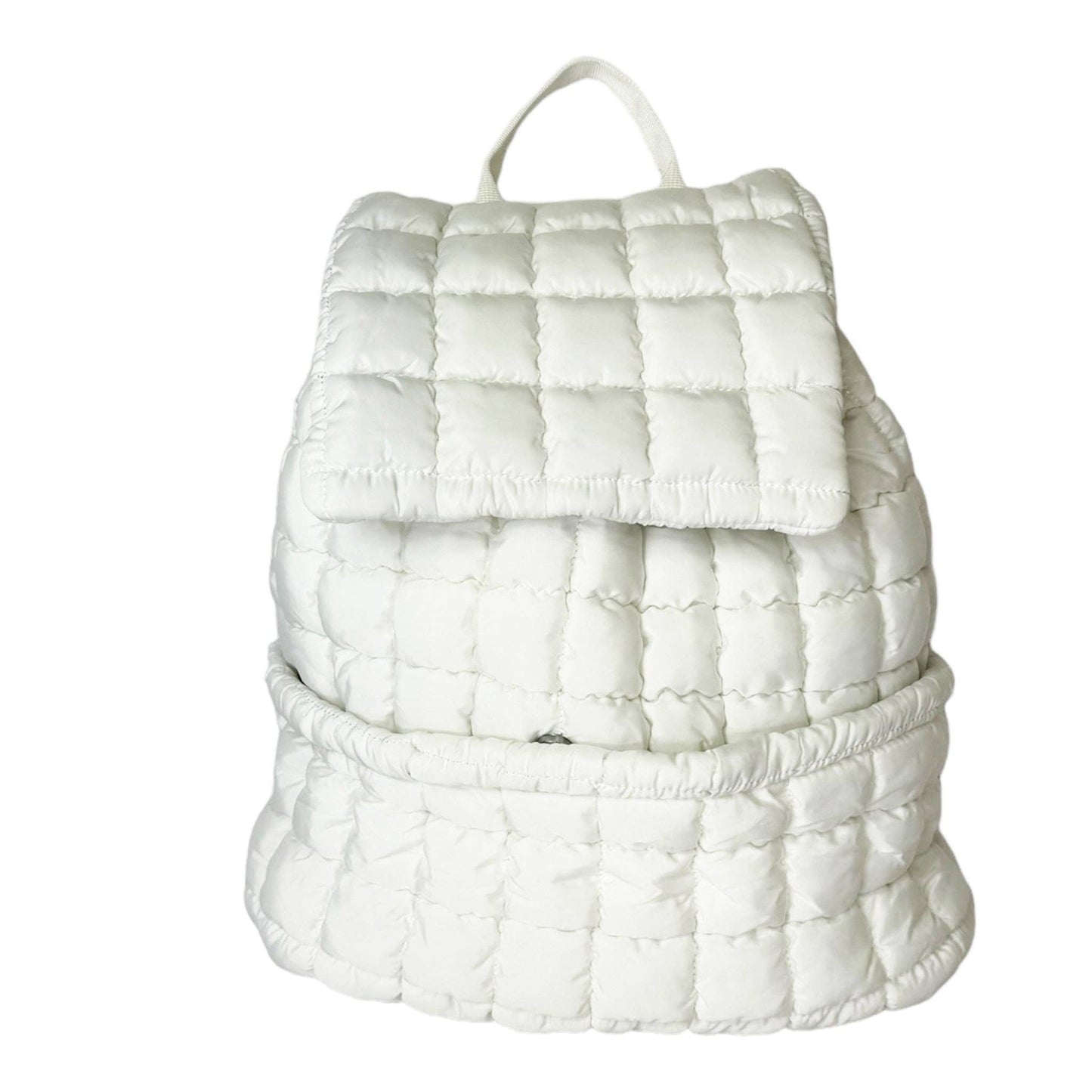 Girlie Girl Originals - GZ-1719 Puffer Quilted Backpack White Girlie Girl Originals