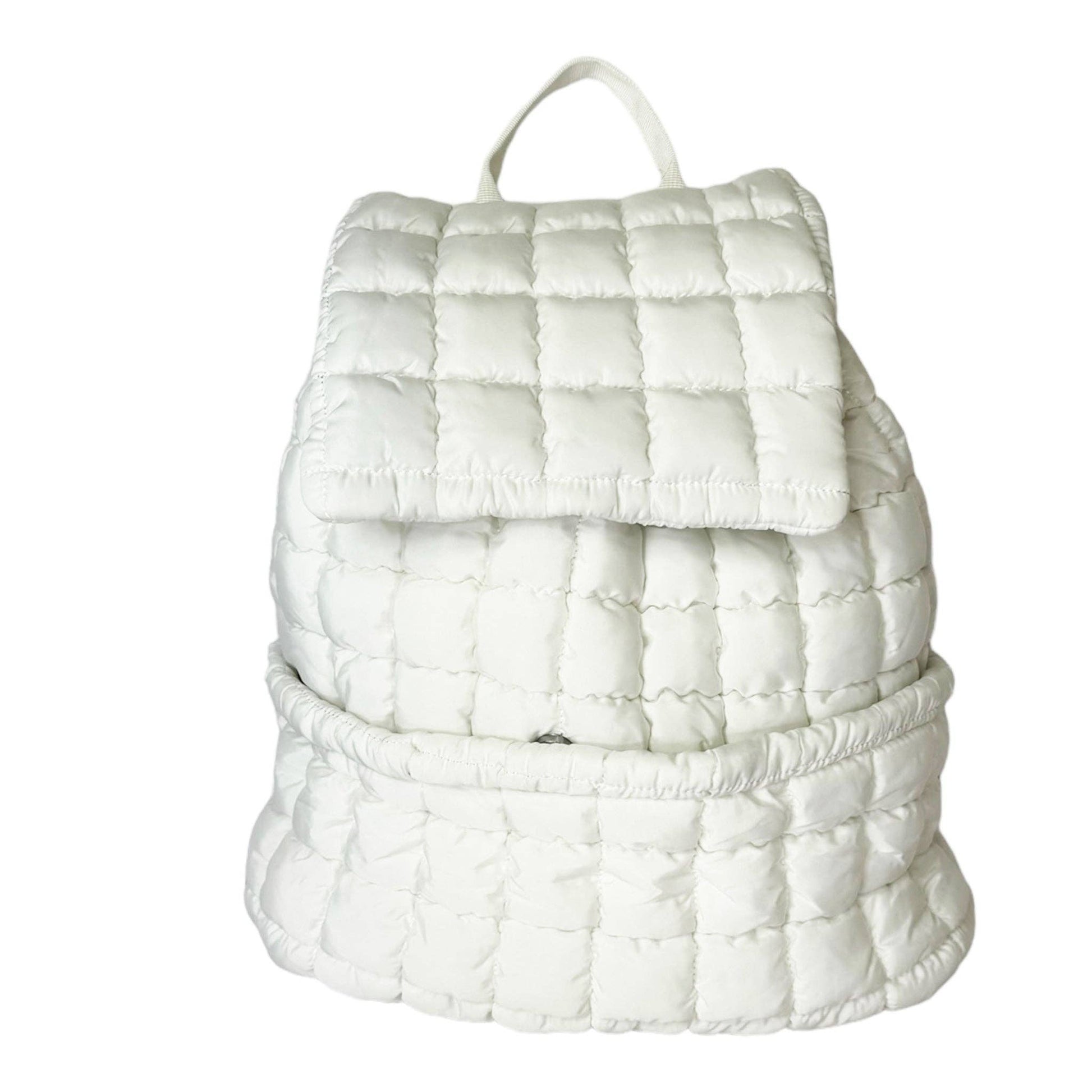 Girlie Girl Originals - GZ-1719 Puffer Quilted Backpack White Girlie Girl Originals