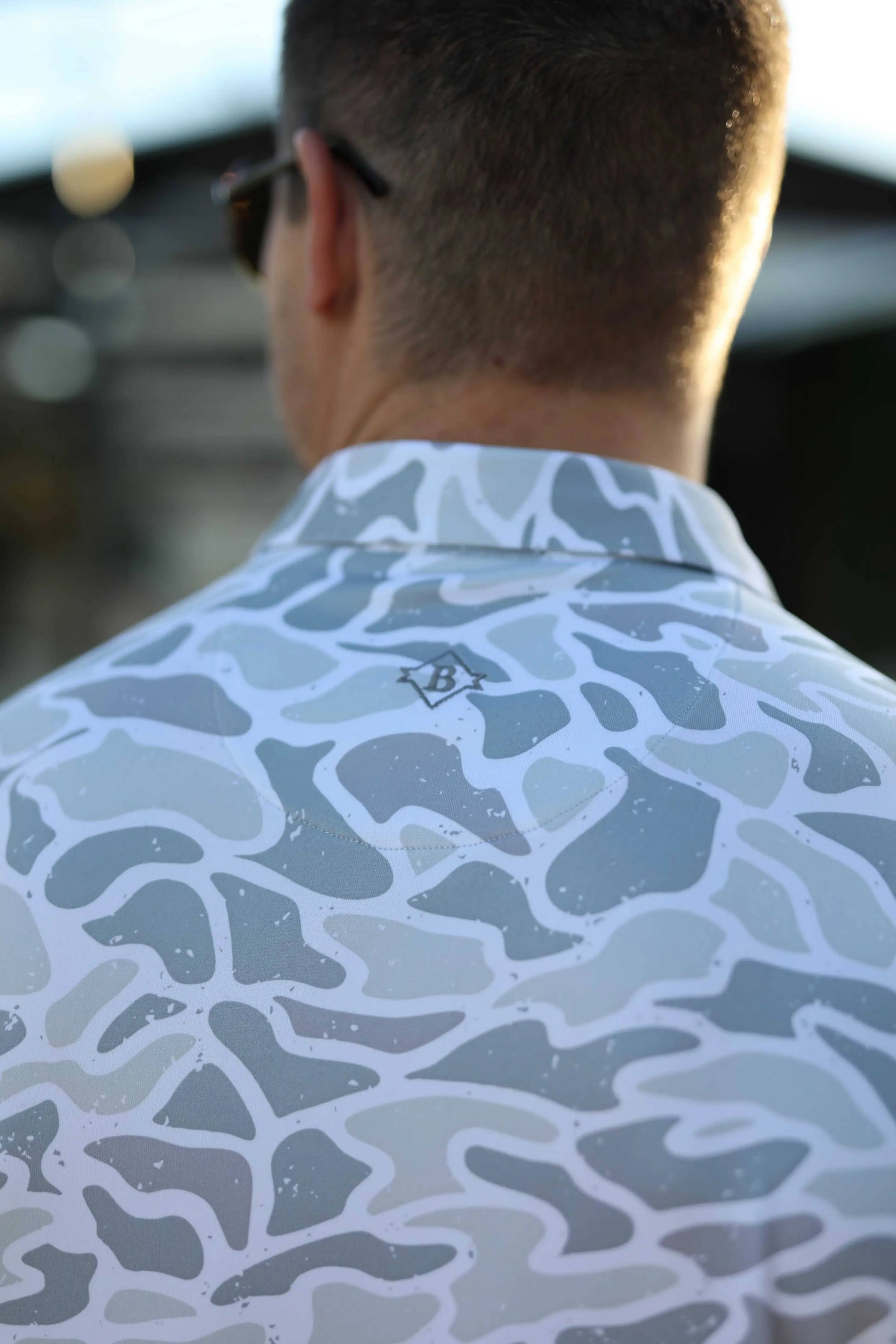 BURLEBO - Performance Polo - White Camo BURLEBO