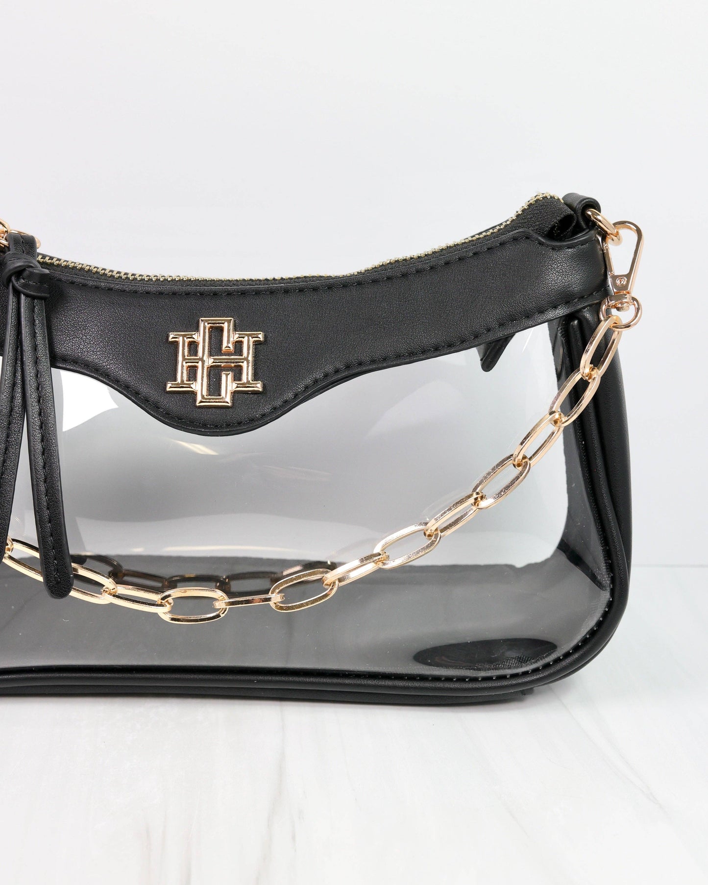 Caroline Hill - Cassidy Clear Crossbody BLACK: Default Caroline Hill
