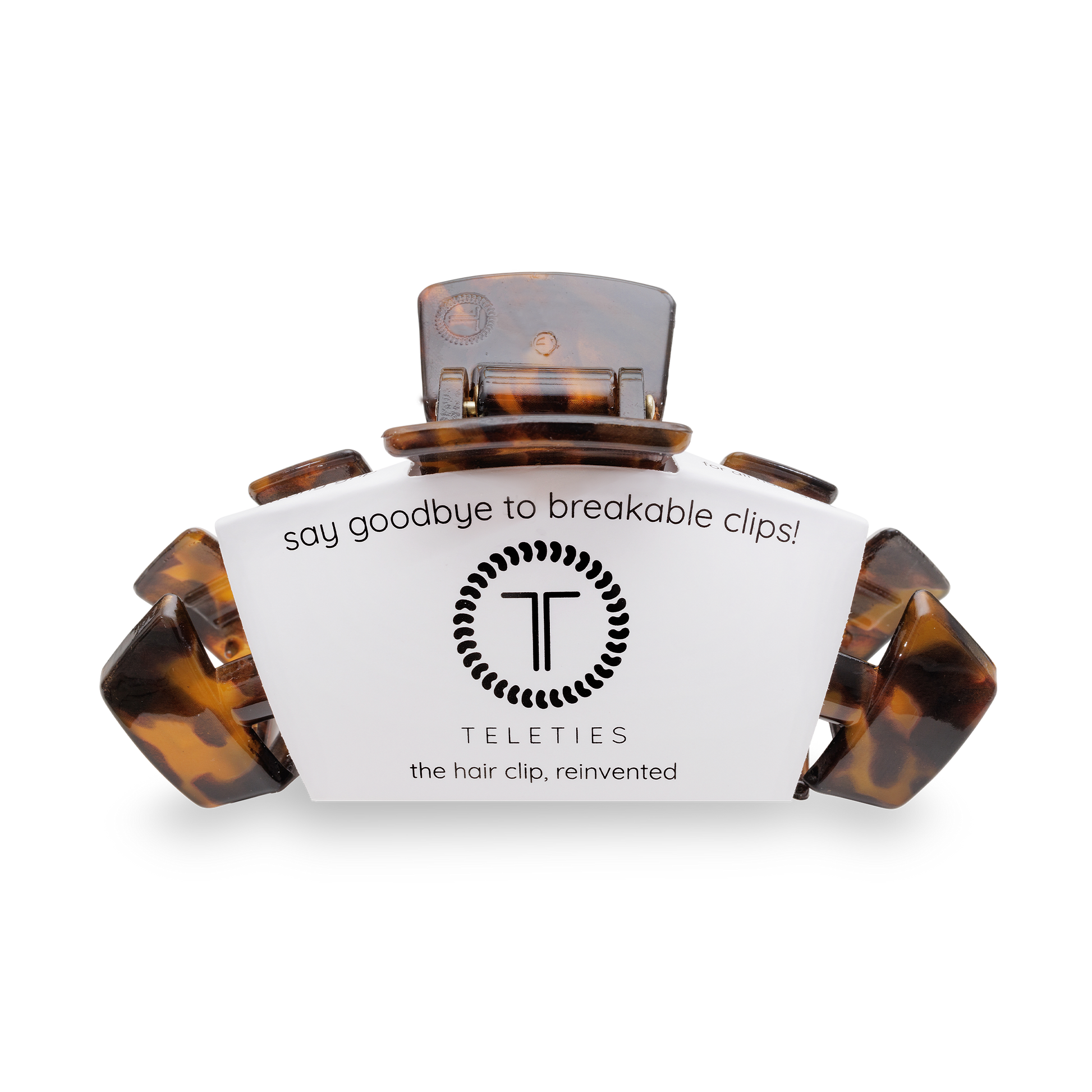 TELETIES - Classic Hair Clip | Large | Tortoise TELETIES