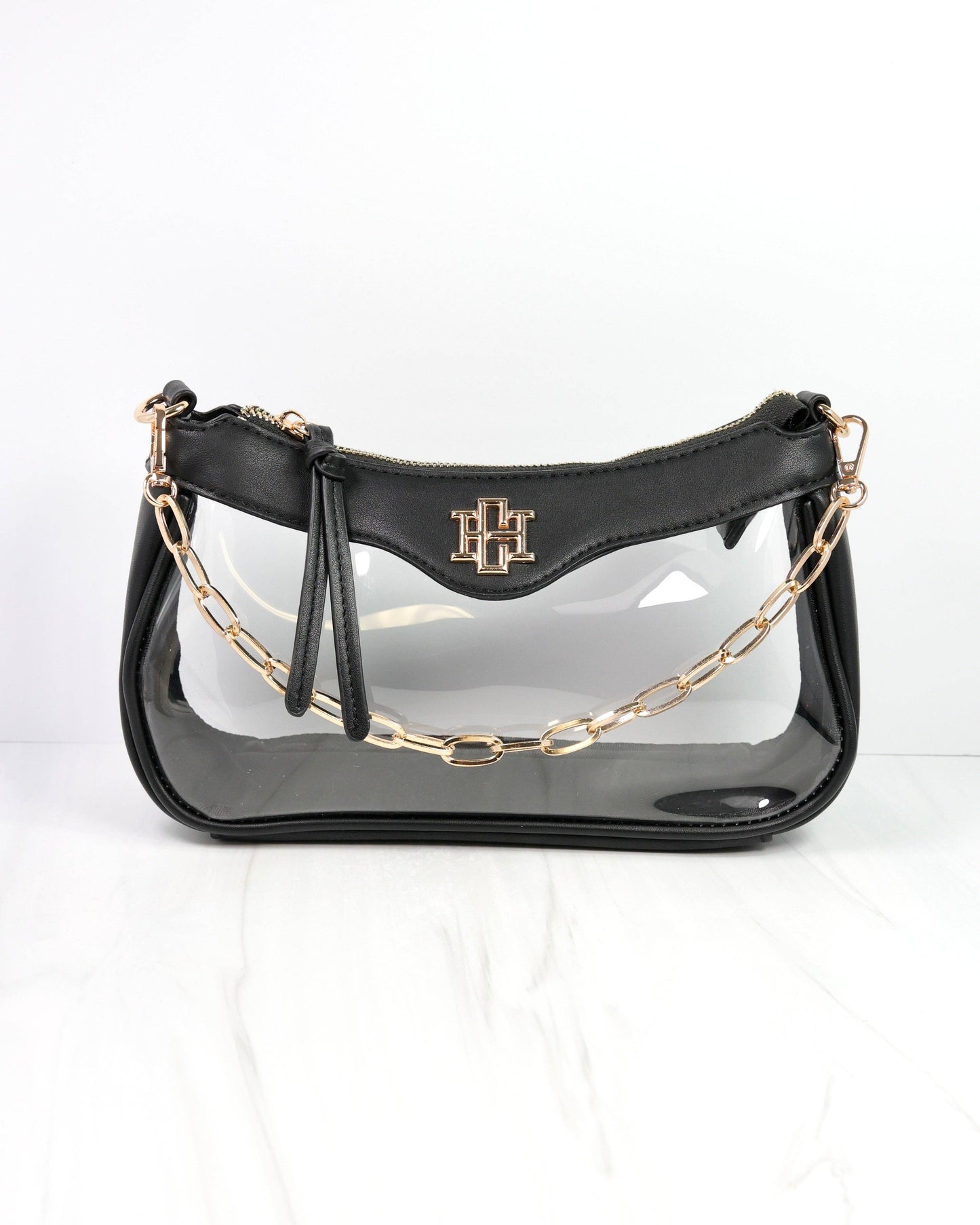 Caroline Hill - Cassidy Clear Crossbody BLACK: Default Caroline Hill