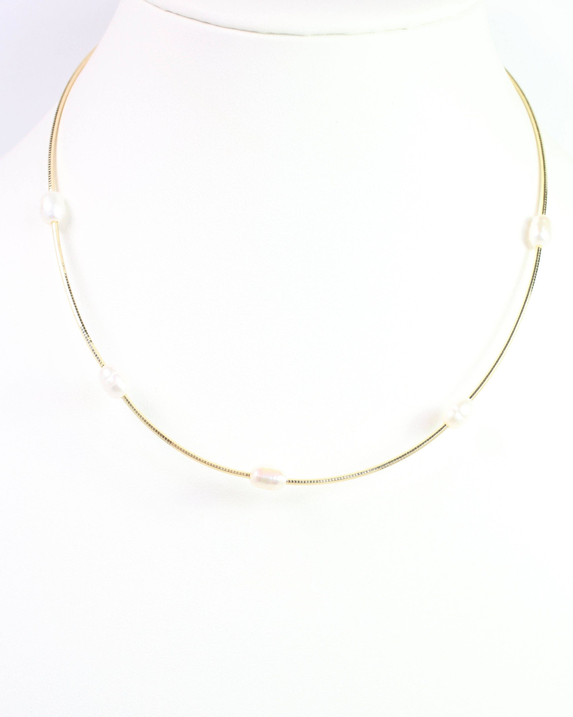 Caroline Hill - Erin Pearl Necklace WR Gold: Default Caroline Hill