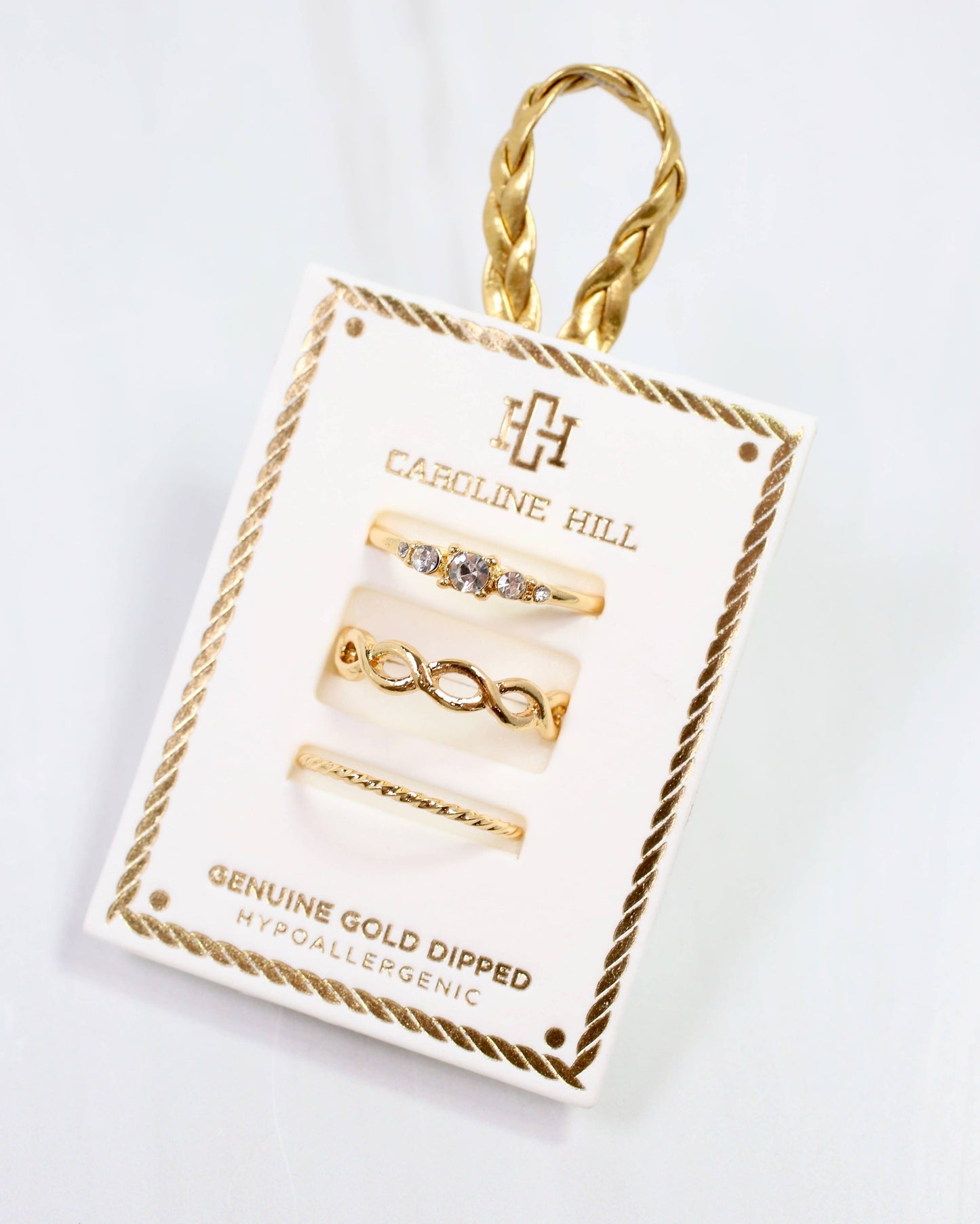 Caroline Hill - Arwen Ring Set Gold: Default Caroline Hill