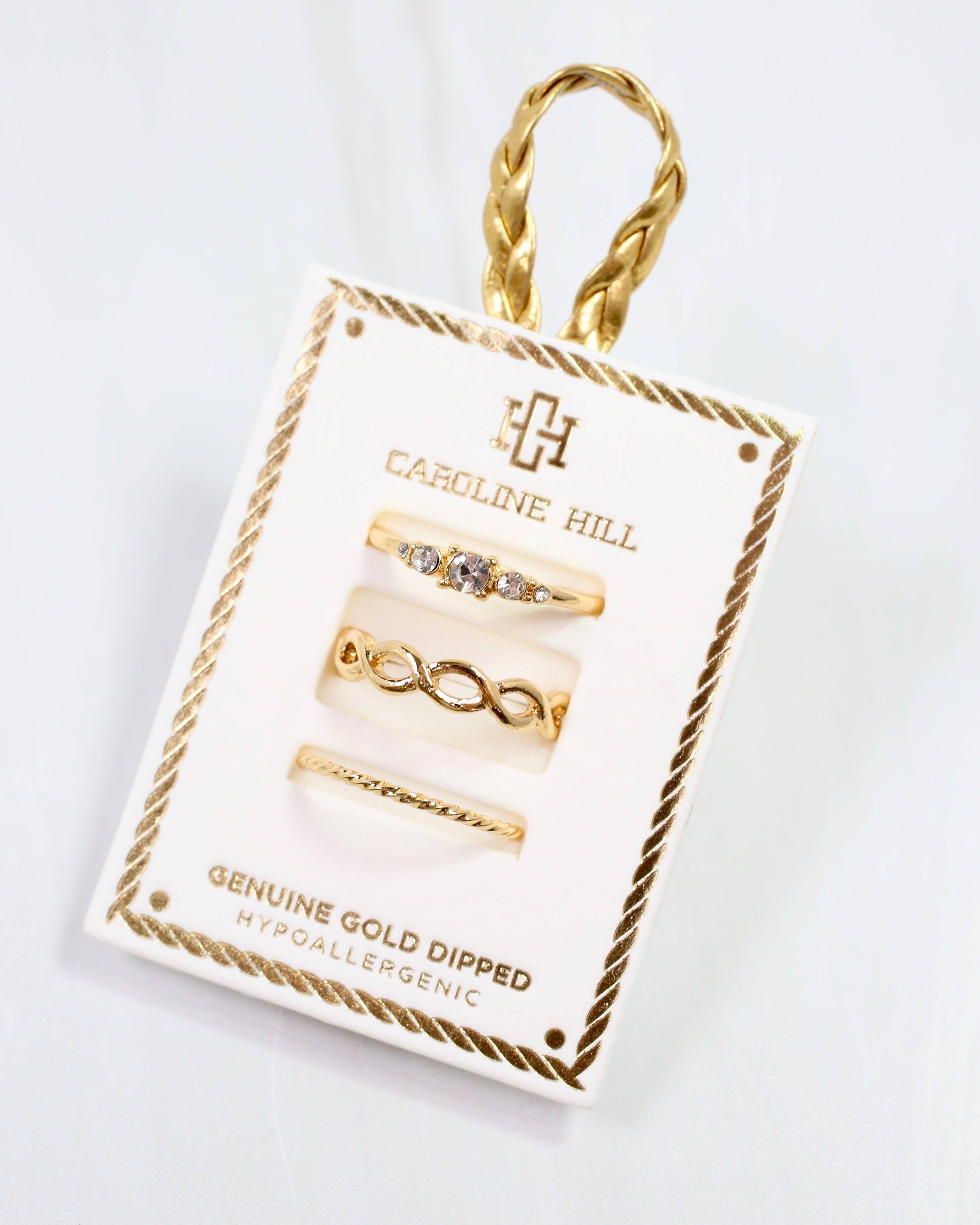 Caroline Hill - Arwen Ring Set Gold: Default Caroline Hill