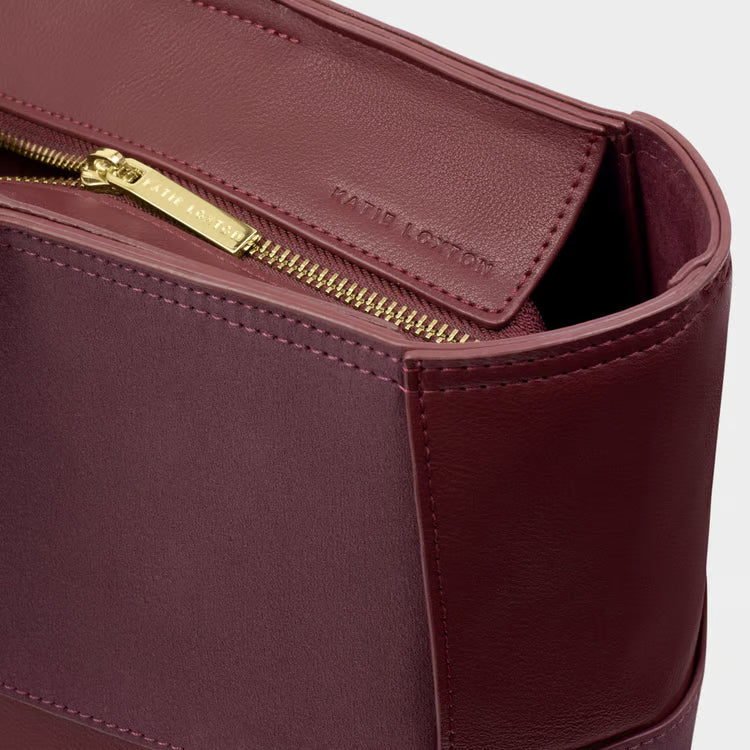 Katie Loxton Taya Woven Suedette Cherry Tote Back TAYA WOVEN