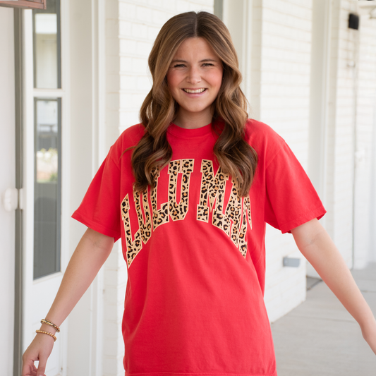 Girlie Girl Originals - LM-LP-1000 Leopard Adult Paprika Comfort Colors Tee: Paprika / X-Large Girlie Girl Originals