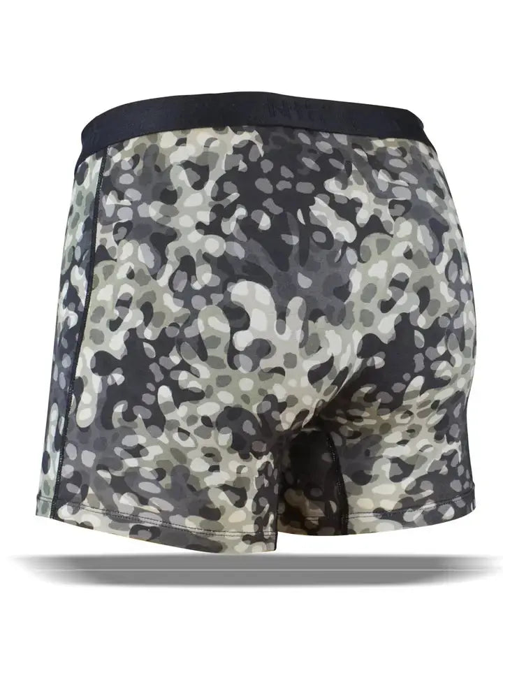 Men’s Woodland Camo Lightweight Silky Breathable Boxer Brief In Micromodal