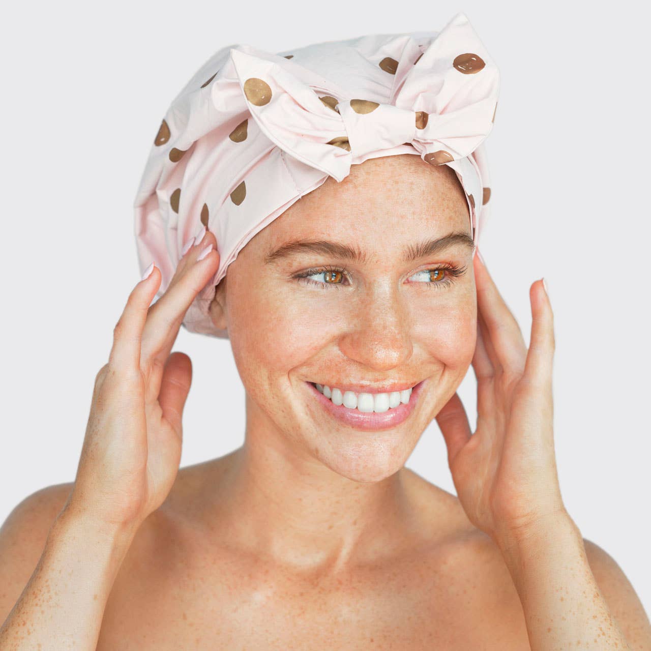 KITSCH - Luxury Shower Cap - Blush Dot KITSCH