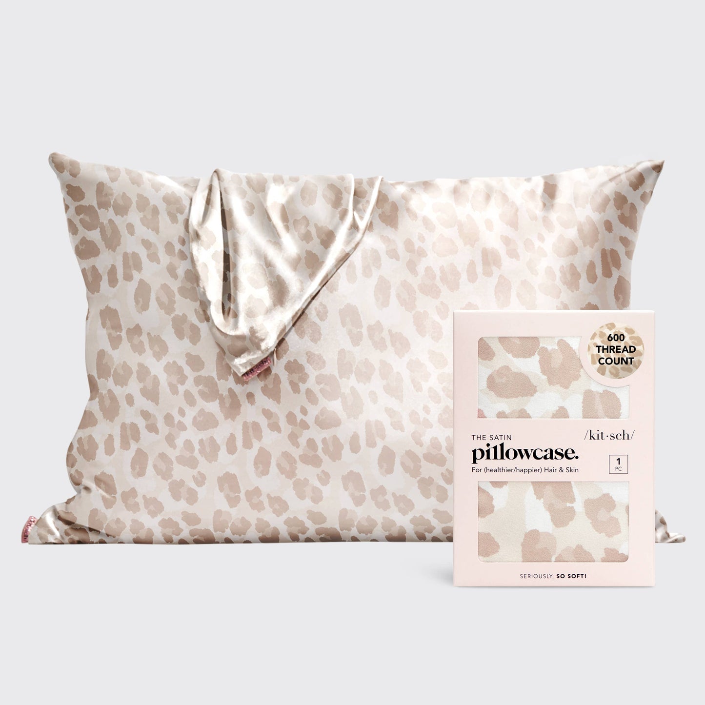 KITSCH - Satin Pillowcase Standard - Leopard KITSCH