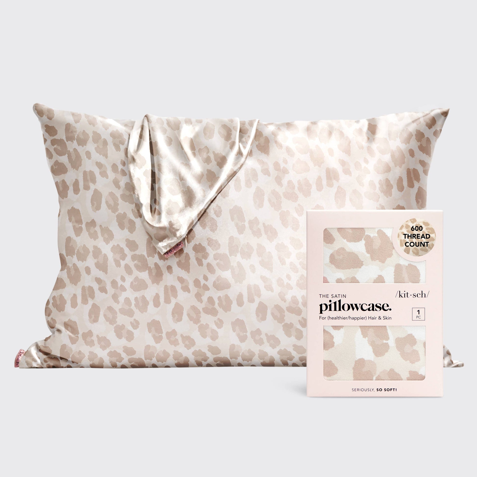KITSCH - Satin Pillowcase Standard - Leopard KITSCH