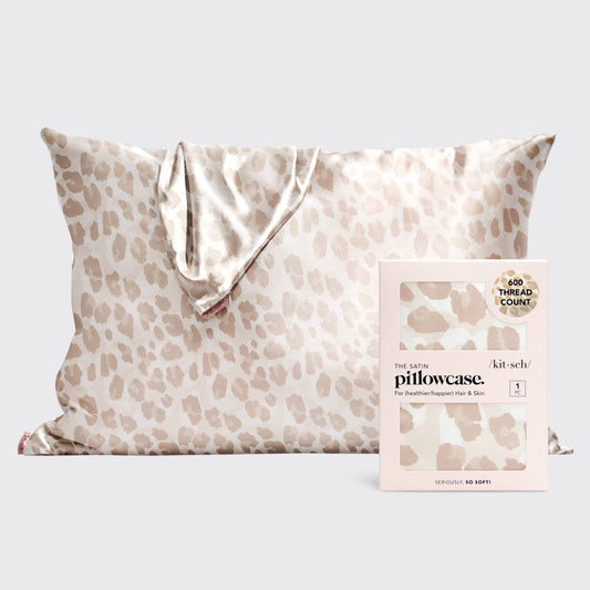 KITSCH - Satin Pillowcase Standard - Leopard KITSCH