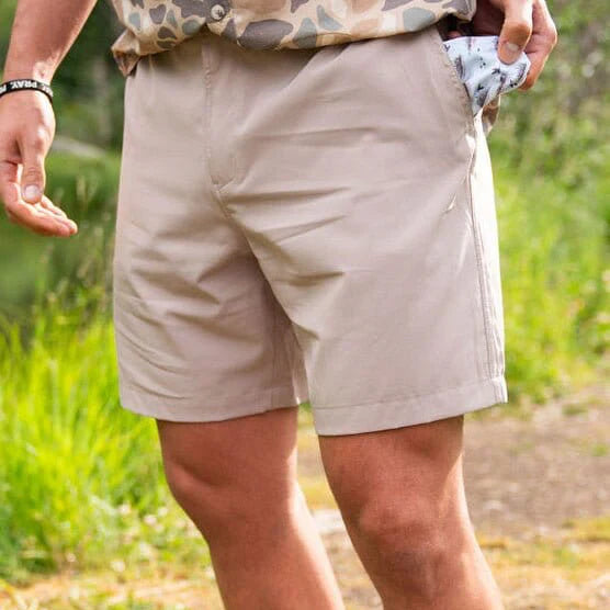 Burlebo Cobblestone Everyday Shorts with Duck Hunt Pocket (5.5" Inseam) BURLEBO