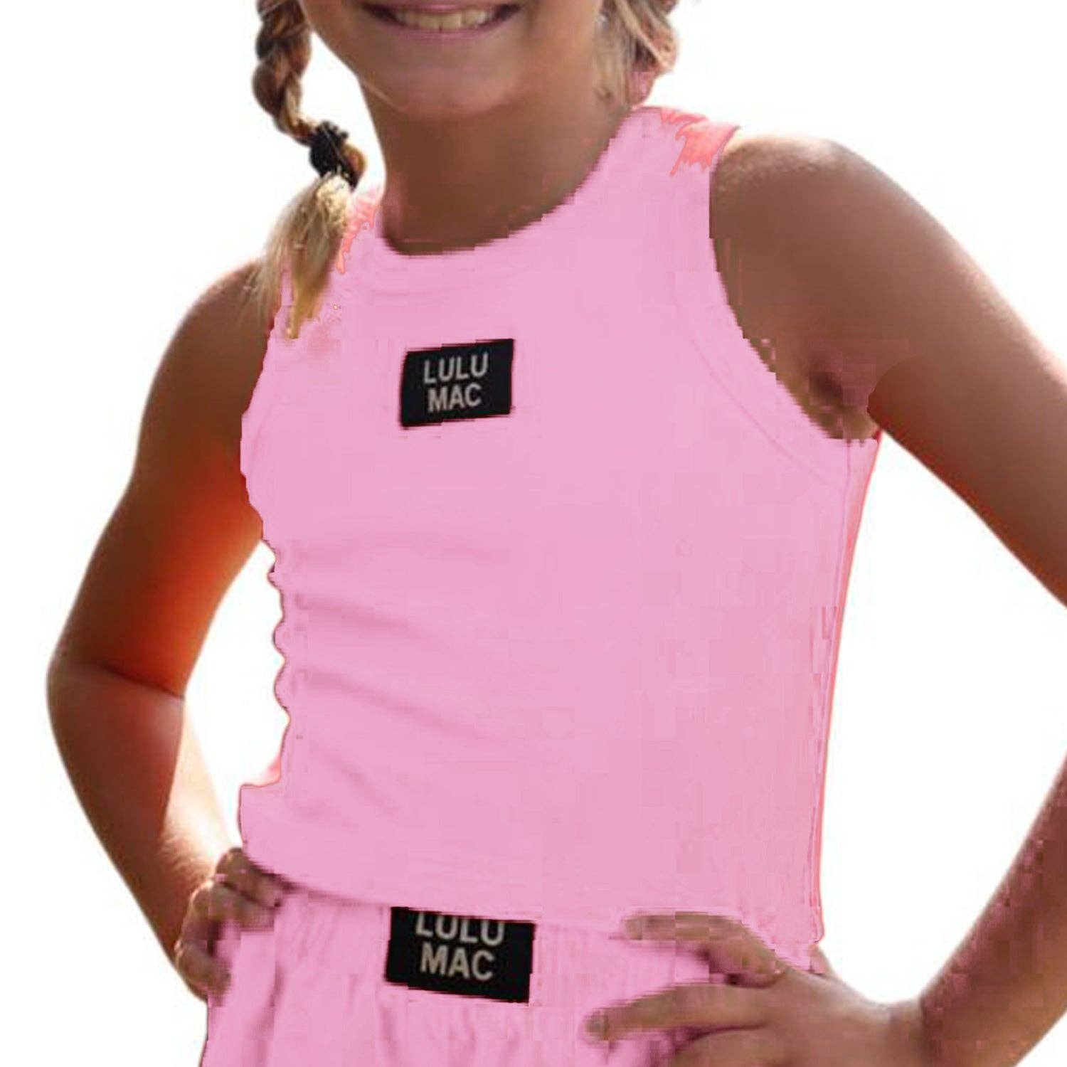 Girlie Girl Originals - LM-KTK-1000 LIGHT PINK KIDS SOLID TANK: LIGHT PINK / Youth Large Girlie Girl Originals